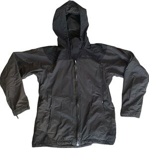 Helly Hansen Black Hooded Outdoor Rain Jacket Windbreaker, Women’s M, PO 303824